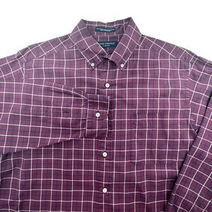 Daniel‎ Cremieux Classics Plaid Button Down Long Sleeve Shirt, Men's Large